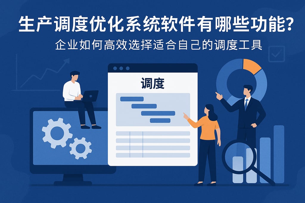 生产调度优化系统软件有哪些功能？企业如何高效选择适合自己的调度工具