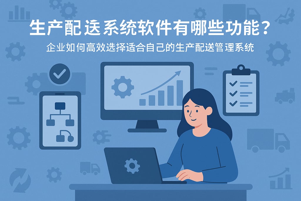 生产配送系统软件有哪些功能？企业如何高效选择适合自己的生产配送管理系统