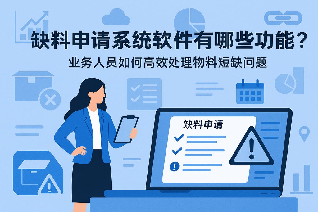 缺料申请系统软件有哪些功能？业务人员如何高效处理物料短缺问题