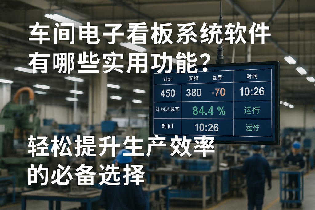 车间电子看板系统软件有哪些实用功能？轻松提升生产效率的必备选择