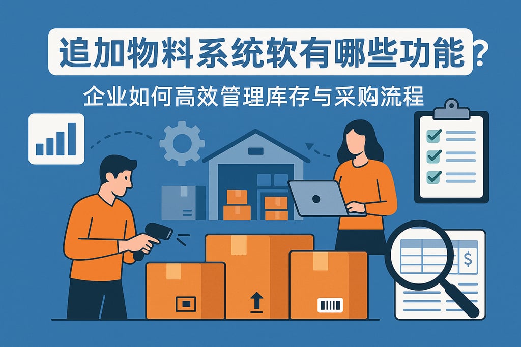 追加物料系统软件有哪些功能？企业如何高效管理库存与采购流程