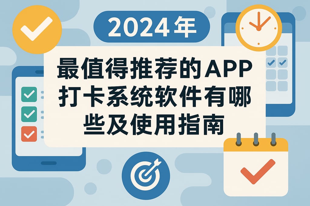 2024年最值得推荐的APP打卡系统软件有哪些及使用指南