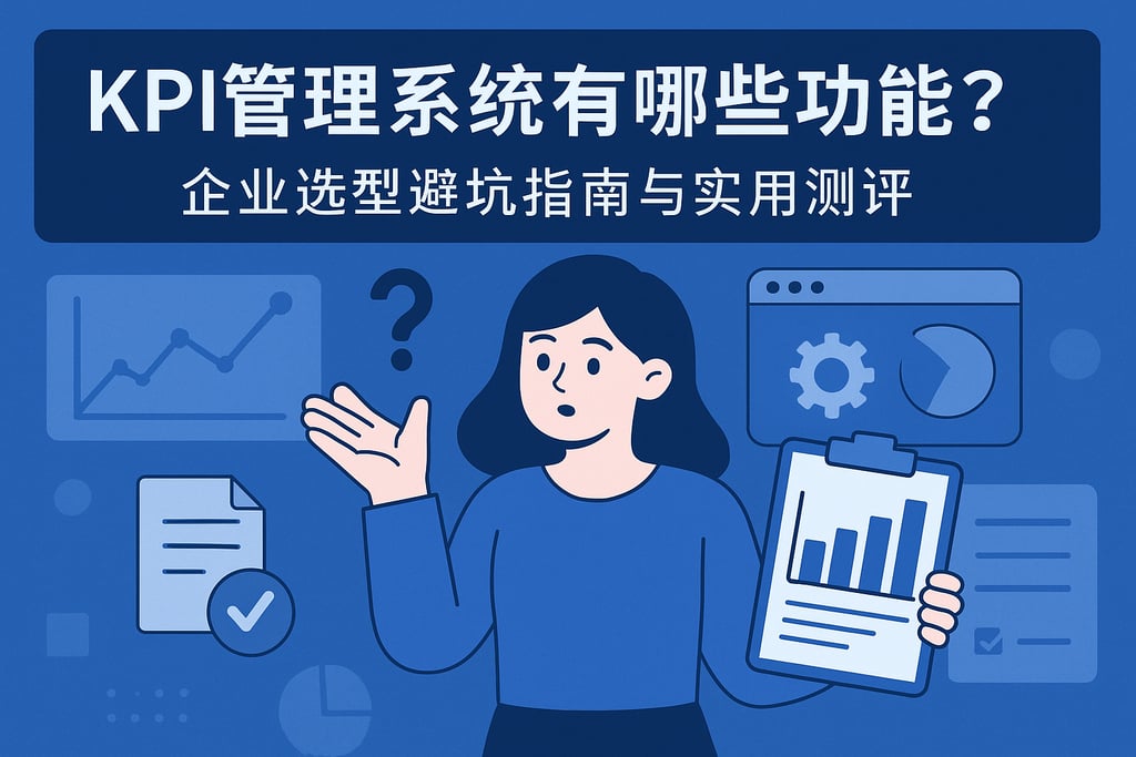 KPI管理系统有哪些功能?企业选型避坑指南与实用测评 | 零代码企业数字化知识站