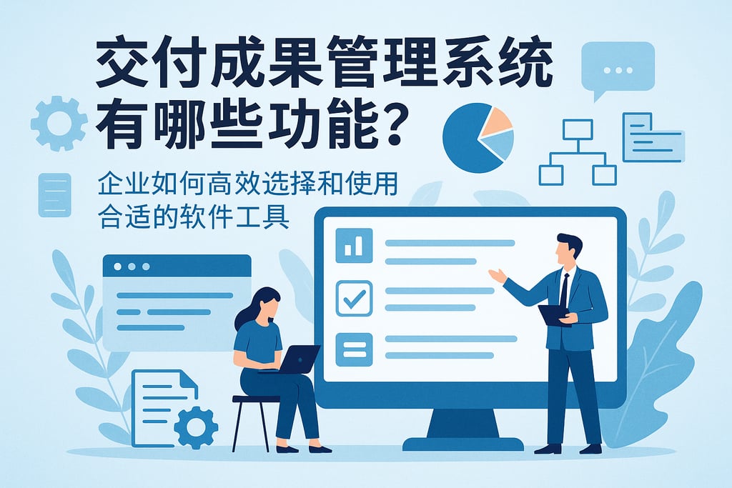 交付成果管理系统有哪些功能？企业如何高效选择和使用合适的软件工具