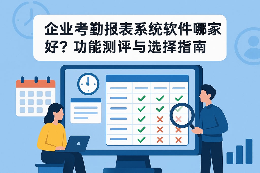 企业考勤报表系统软件哪家好？功能测评与选择指南