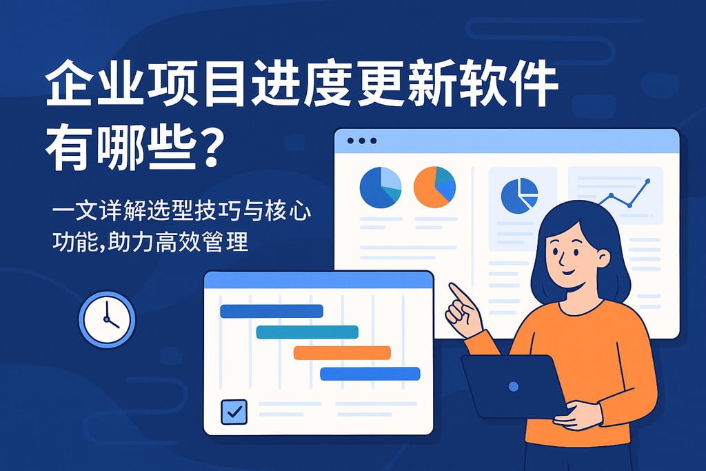 企业项目进度更新软件有哪些？一文详解选型技巧与核心功能，助力高效管理