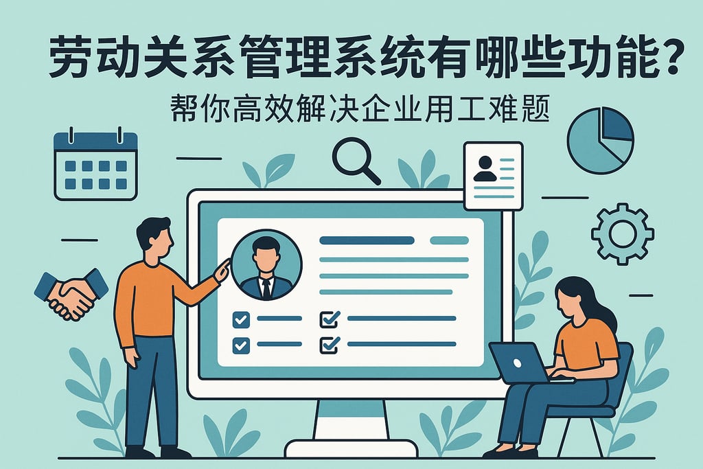 劳动关系管理系统有哪些功能？帮你高效解决企业用工难题