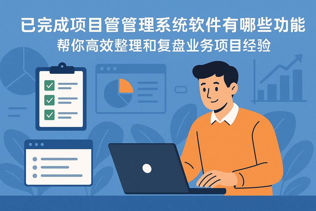 已完成项目管理系统软件有哪些功能？帮你高效整理和复盘业务项目经验