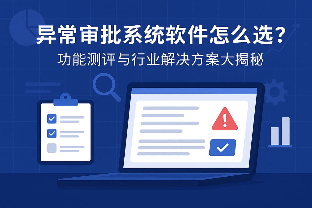 异常审批系统软件怎么选？功能测评与行业解决方案大揭秘