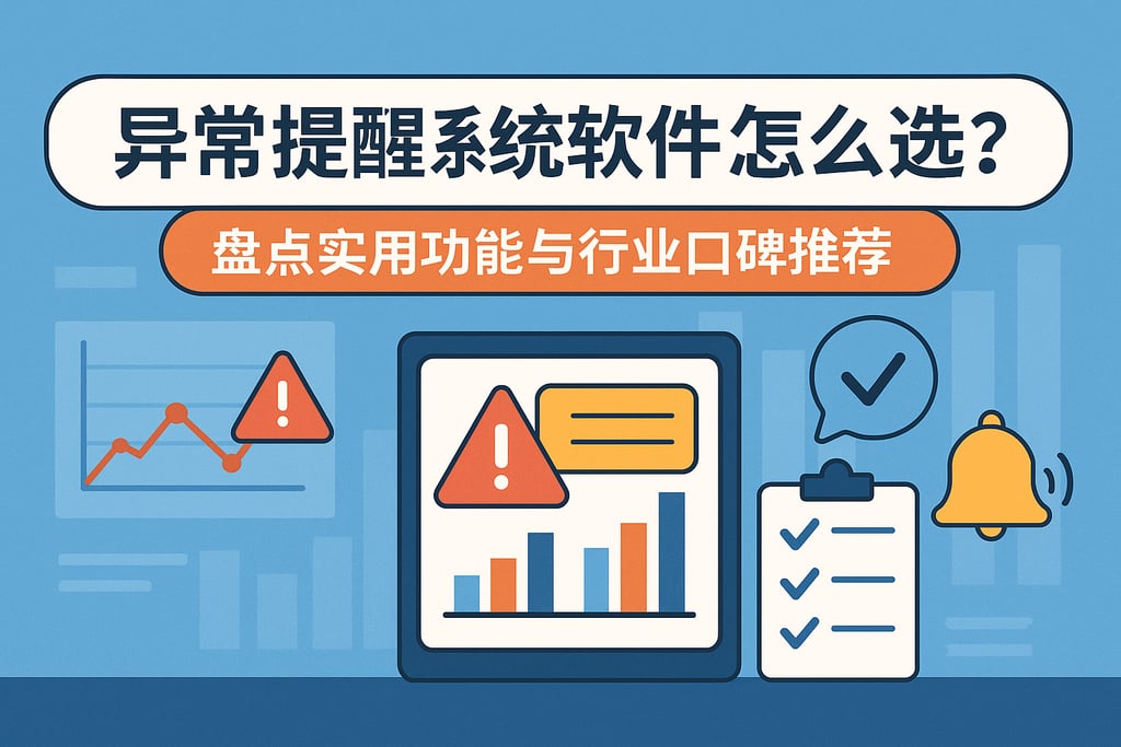 异常提醒系统软件怎么选？盘点实用功能与行业口碑推荐