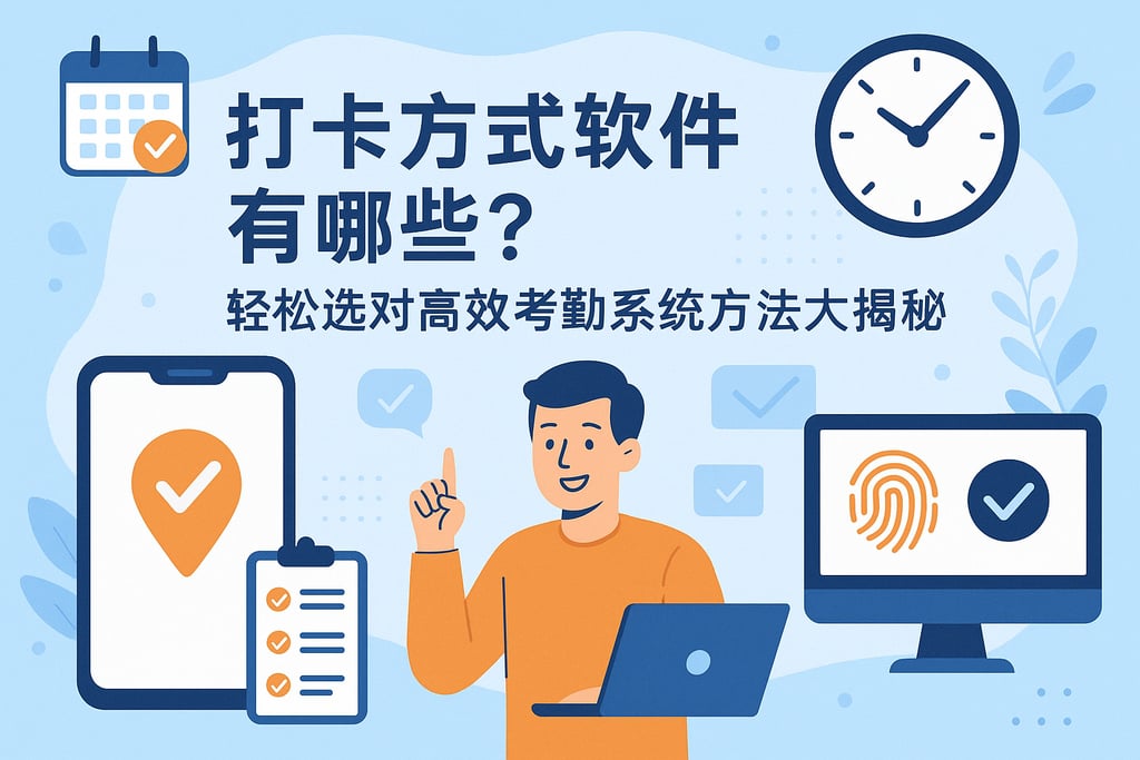 打卡方式软件有哪些？轻松选对高效考勤系统方法大揭秘