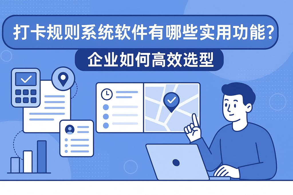 打卡规则系统软件有哪些实用功能？企业如何高效选型