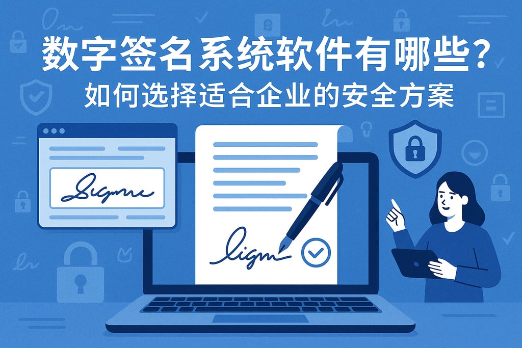 数字签名系统软件有哪些？如何选择适合企业的安全方案