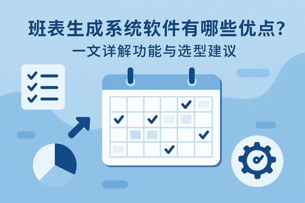 班表生成系统软件有哪些优点？一文详解功能与选型建议