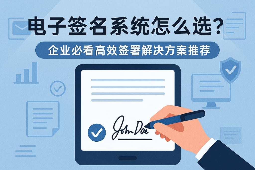 电子签名系统怎么选？企业必看高效签署解决方案推荐