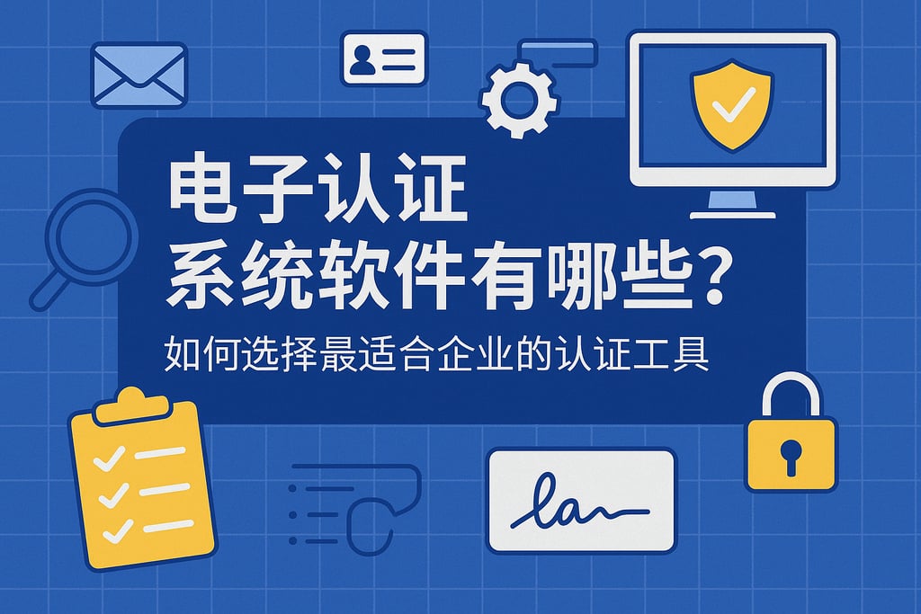 电子认证系统软件有哪些？如何选择最适合企业的认证工具