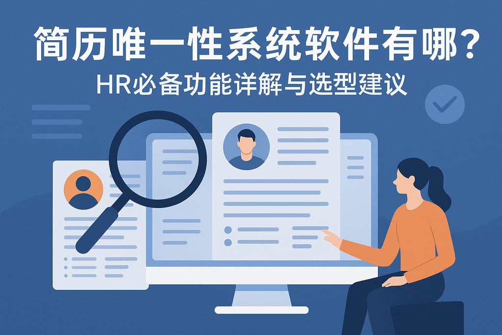简历唯一性系统软件有哪些？HR必备功能详解与选型建议