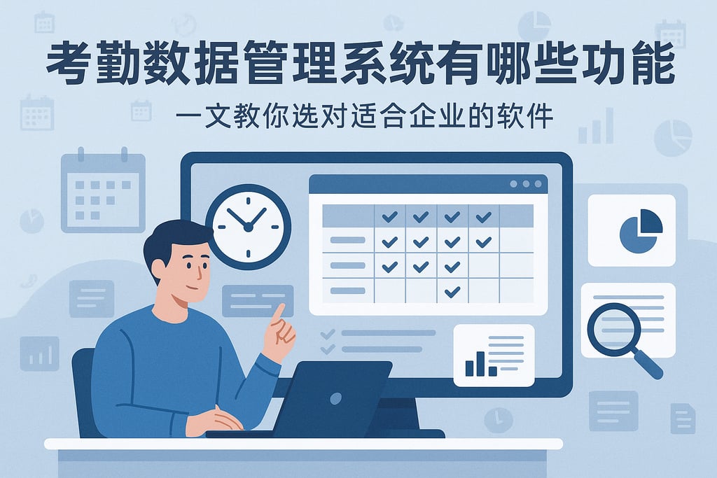 考勤数据管理系统有哪些功能？一文教你选对适合企业的软件