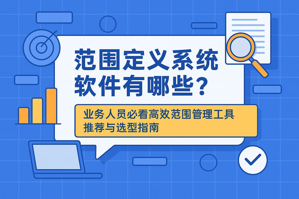 范围定义系统软件有哪些？业务人员必看高效范围管理工具推荐与选型指南
