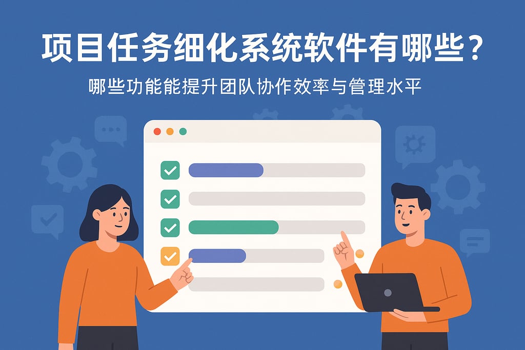项目任务细化系统软件有哪些？哪些功能能提升团队协作效率与管理水平