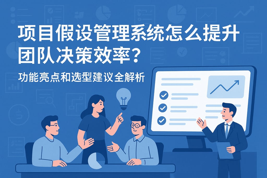 项目假设管理系统怎么提升团队决策效率？功能亮点和选型建议全解析
