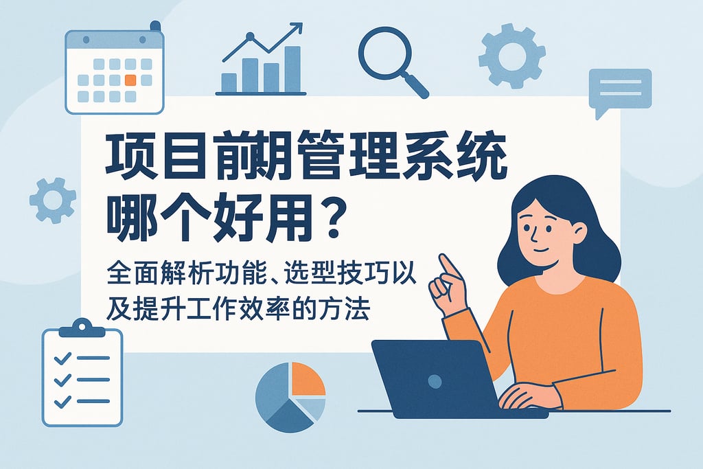 项目前期管理系统哪个好用？全面解析功能、选型技巧以及提升工作效率的方法