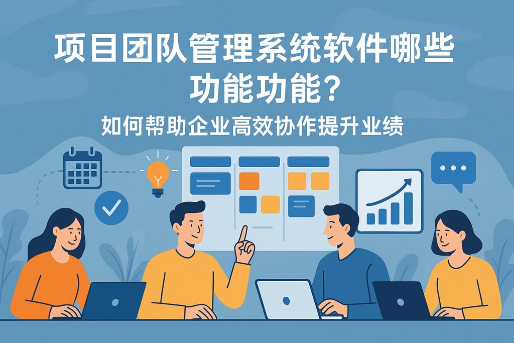 项目团队管理系统软件有哪些功能？如何帮助企业高效协作提升业绩