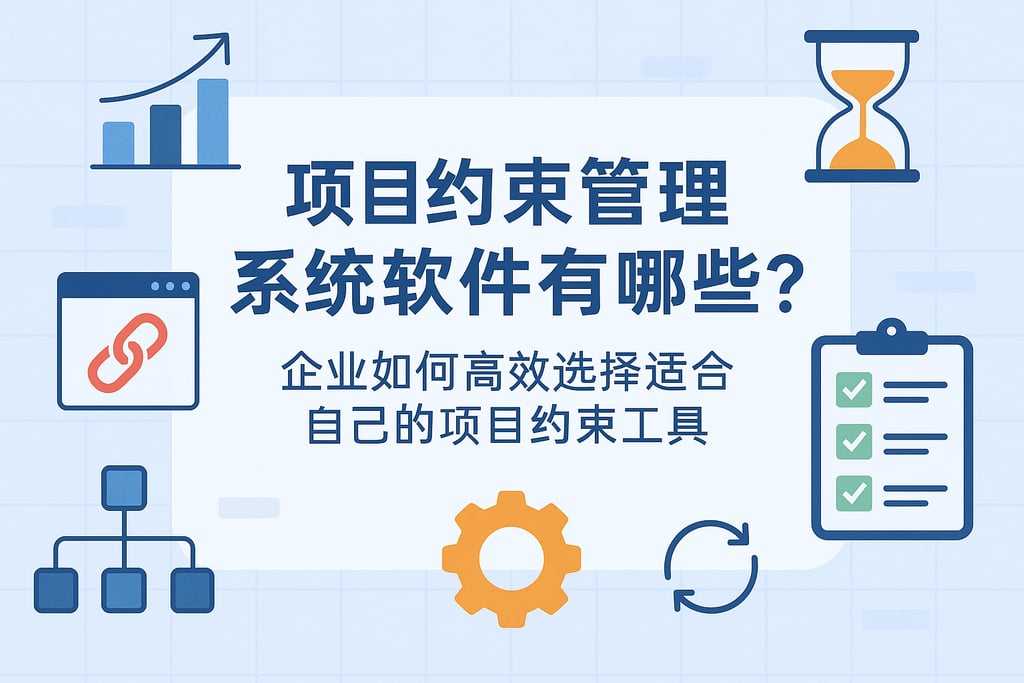 项目约束管理系统软件有哪些？企业如何高效选择适合自己的项目约束工具