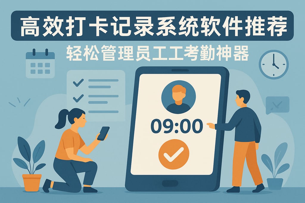高效打卡记录系统软件推荐，轻松管理员工考勤神器