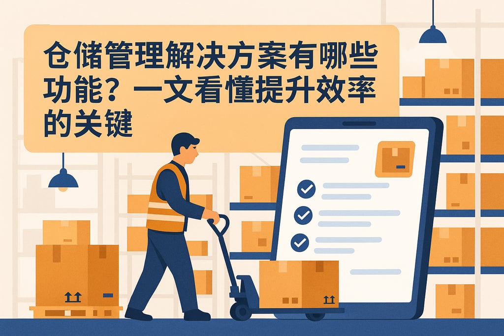 仓储管理解决方案有哪些功能？一文看懂提升效率的关键