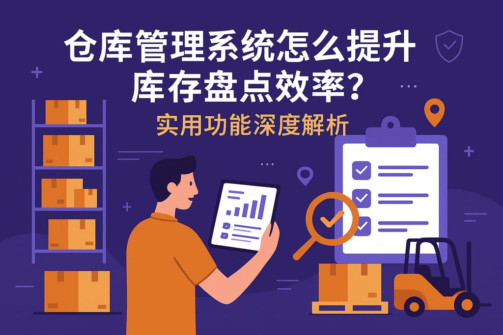 仓库管理系统怎么提升库存盘点效率？实用功能深度解析