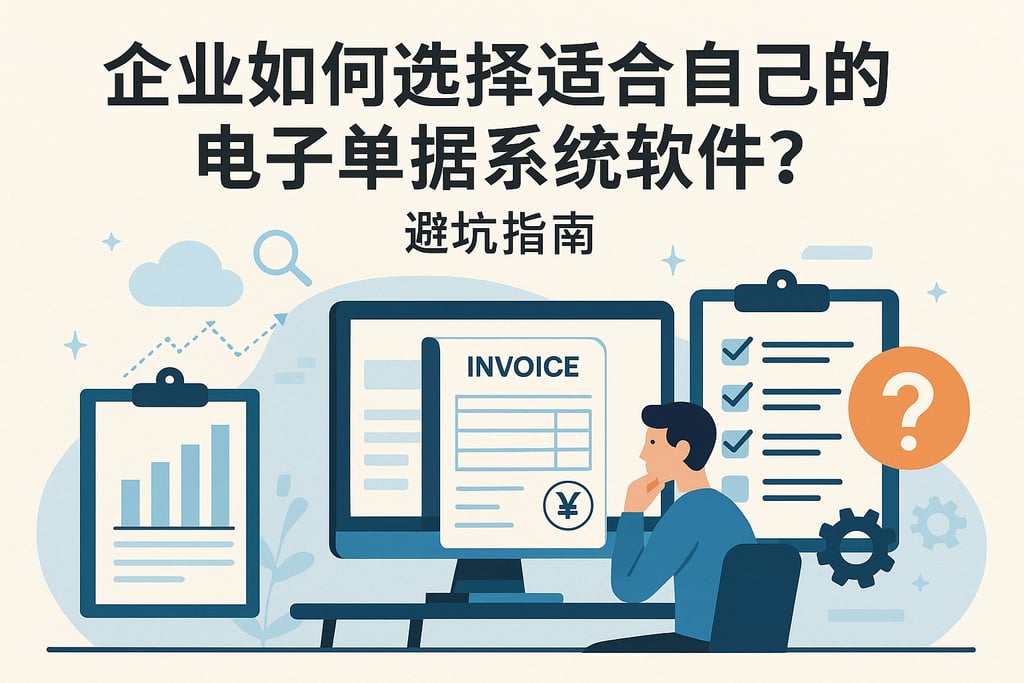企业如何选择适合自己的电子单据系统软件？避坑指南