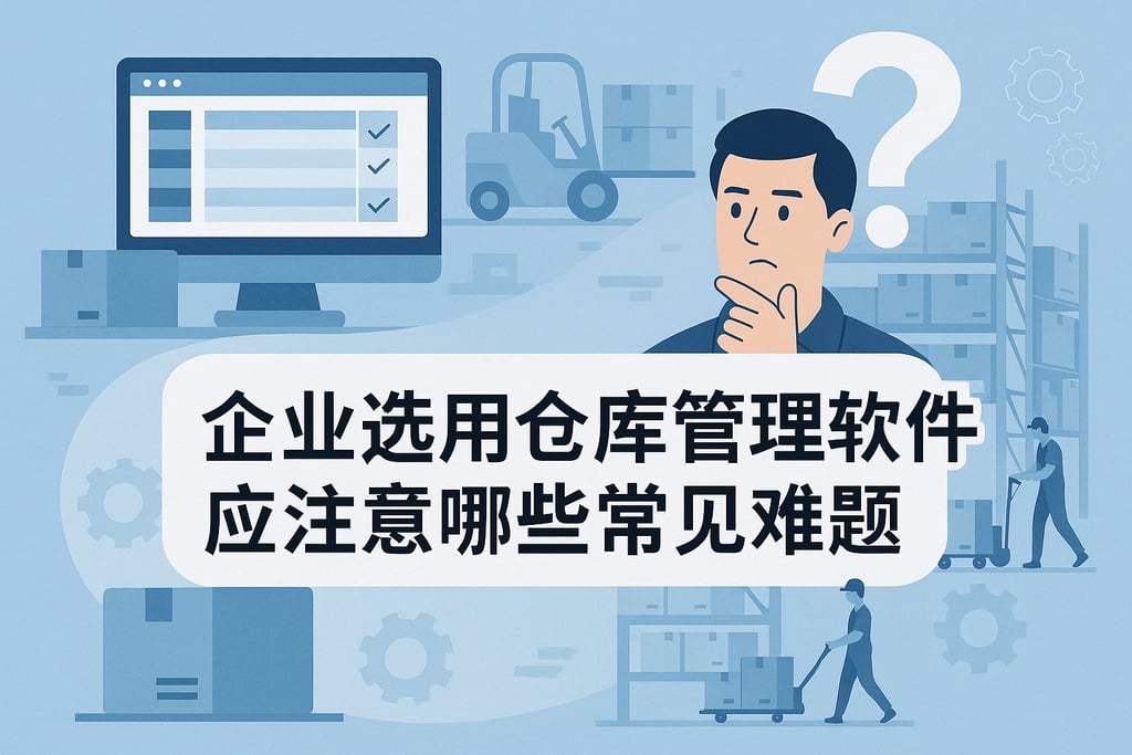 企业选用仓库管理软件应注意哪些常见难题