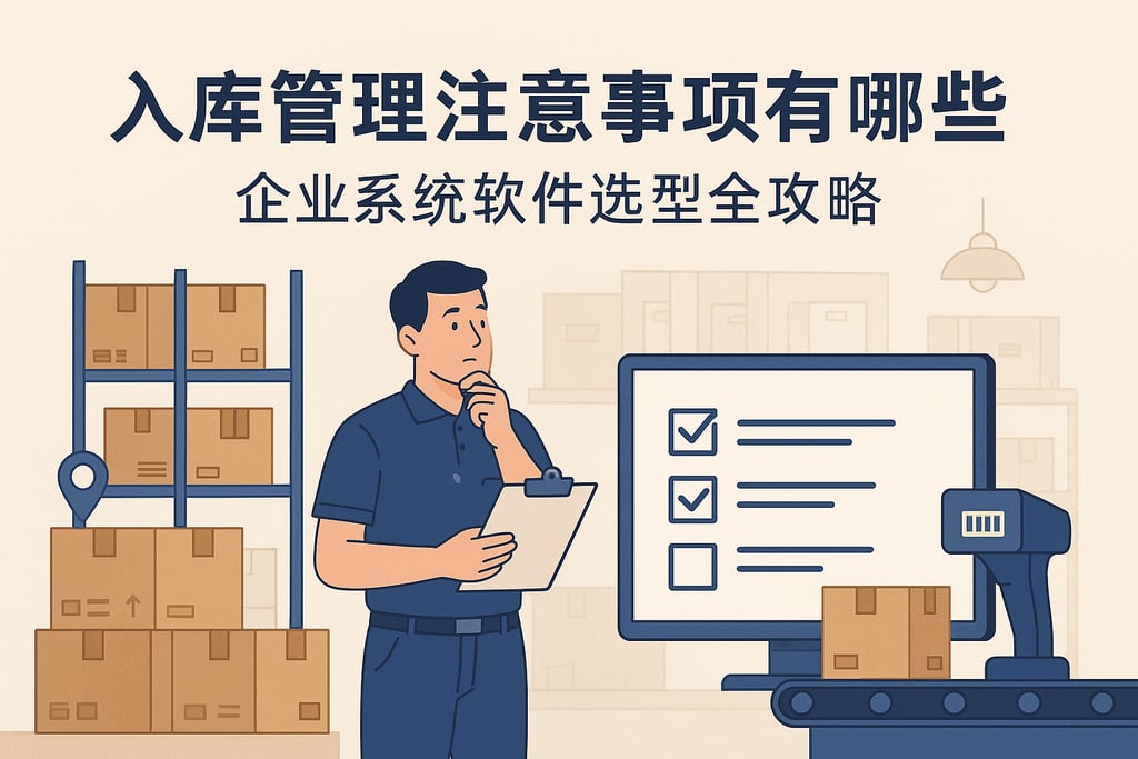 入库管理注意事项有哪些？企业系统软件选型全攻略