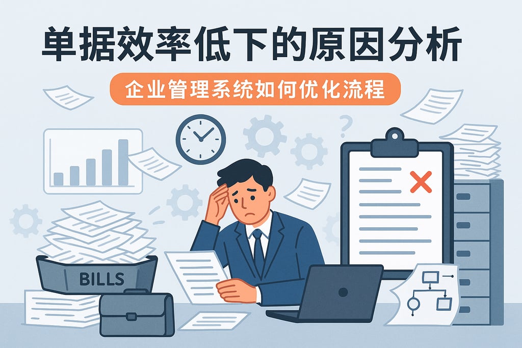 单据效率低下原因分析，企业管理系统如何优化流程