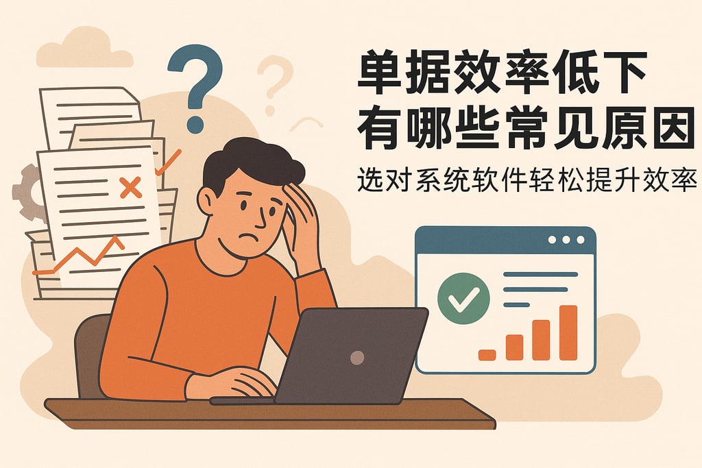 单据效率低下有哪些常见原因？选对系统软件轻松提升效率