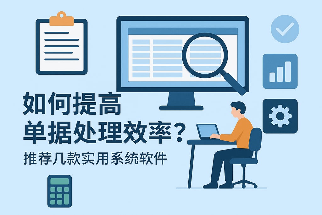 如何提高单据处理效率？推荐几款实用系统软件