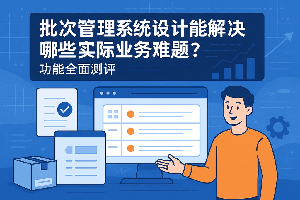 批次管理系统设计能解决哪些实际业务难题？功能全面测评