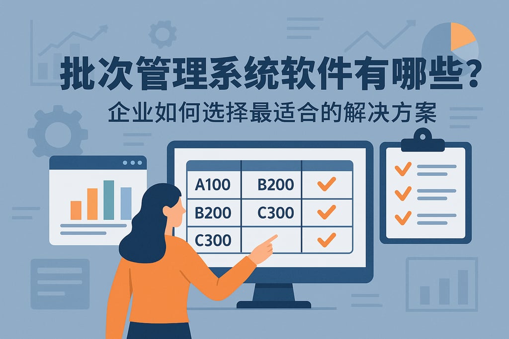 批次管理系统软件有哪些？企业如何选择最适合的解决方案