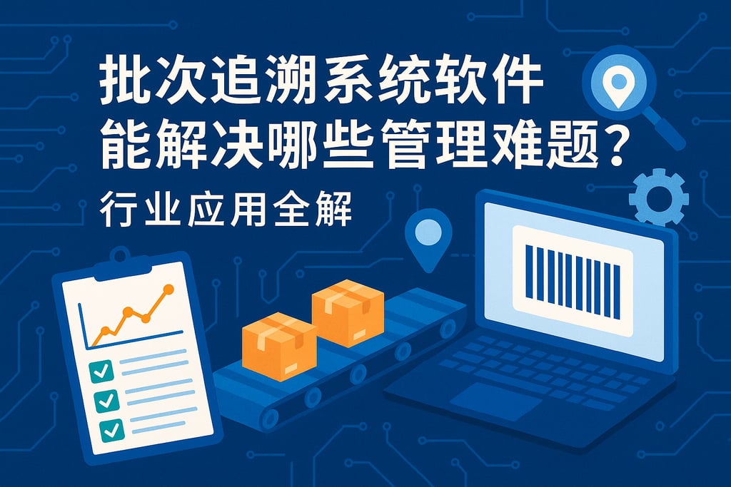 批次追溯系统软件能解决哪些管理难题？行业应用全解
