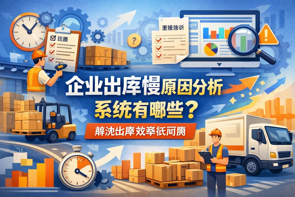 企业出库慢原因分析系统有哪些？解决出库效率低问题
