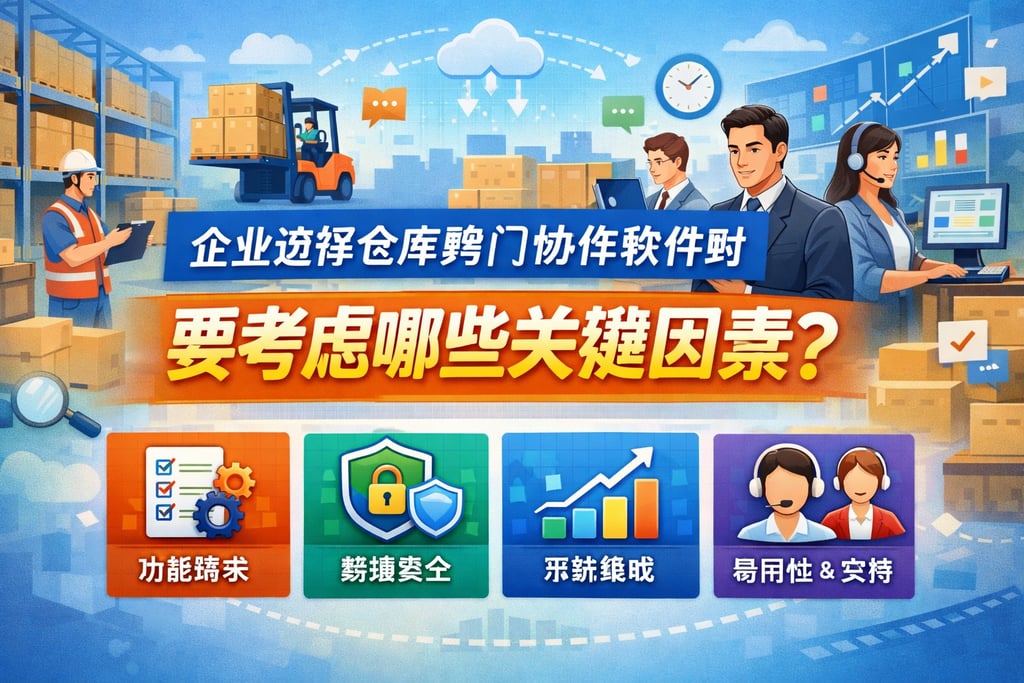 企业选择仓库跨部门协作软件时要考虑哪些关键因素