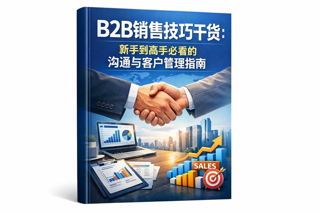 B2B销售技巧干货：新手到高手必看的沟通与客户管理指南