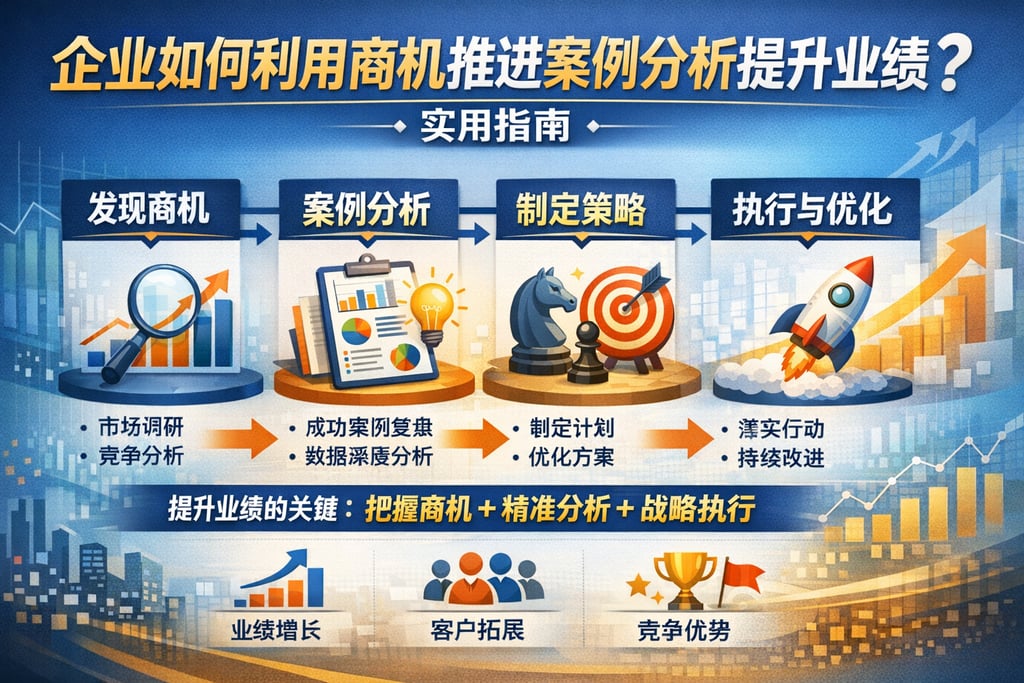 企业如何利用商机推进案例分析提升业绩？实用指南