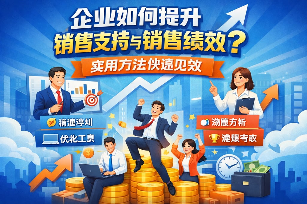 企业如何提升销售支持与销售绩效？实用方法快速见效