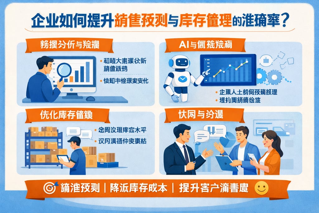 企业如何提升销售预测与库存管理的准确率？