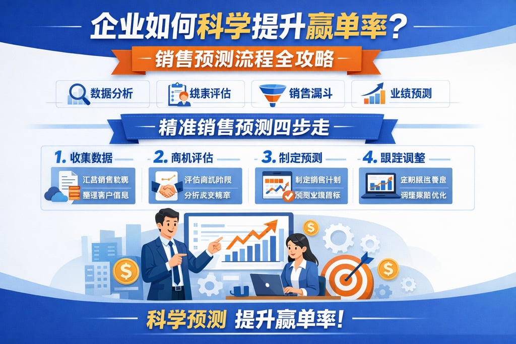 企业如何科学提升赢单率？销售预测流程全攻略