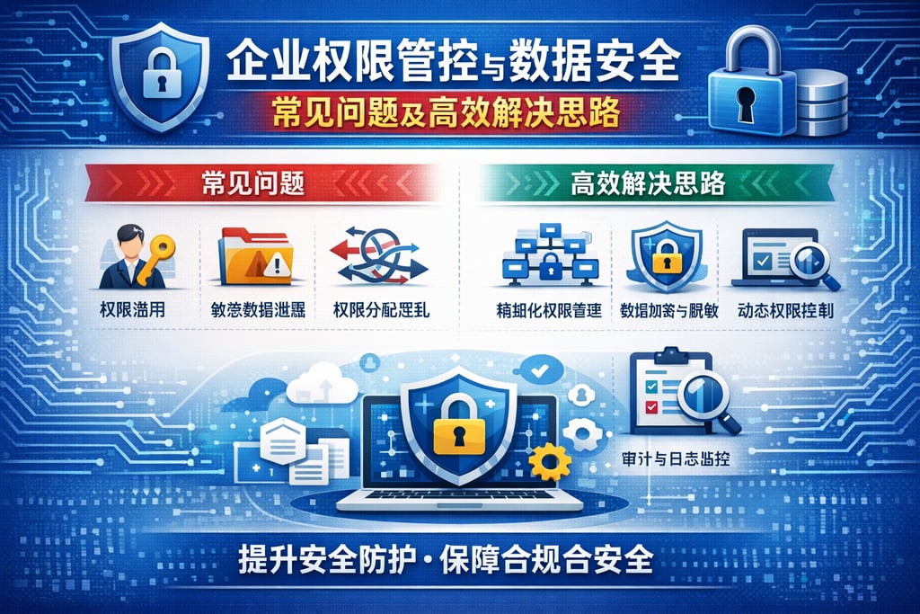 企业权限管控与数据安全常见问题及高效解决思路