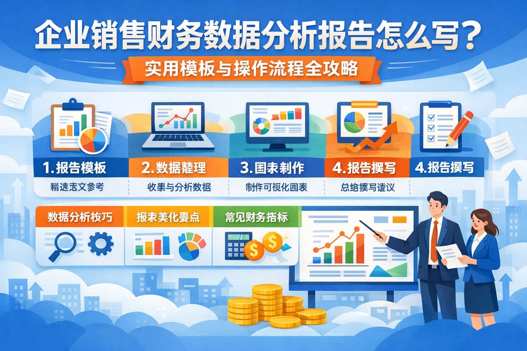 企业销售财务数据分析报告怎么写？实用模板与操作流程全攻略