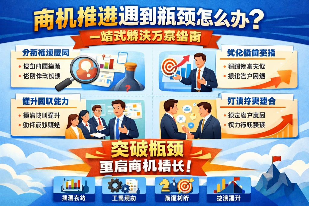 商机推进遇到瓶颈怎么办？一站式解决方案指南